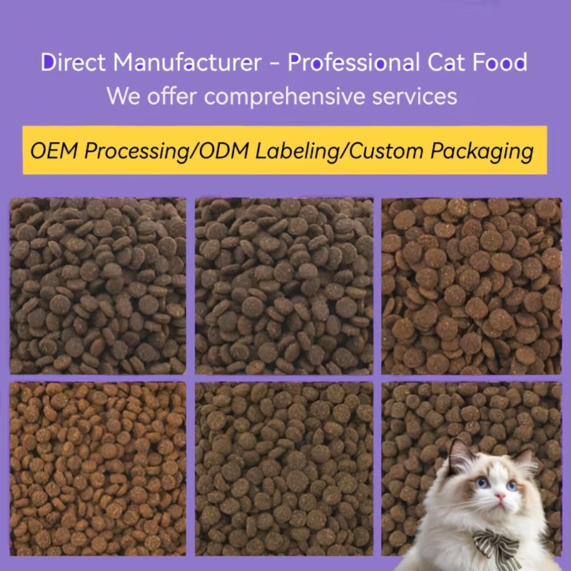 All-natural chicken and vegetable cat diet
